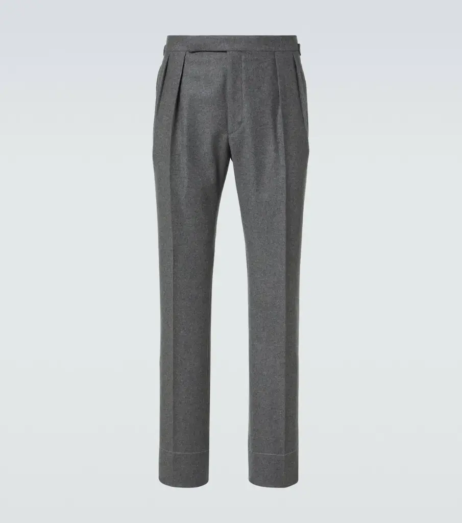 RALPH LAUREN | Wool Flannel Straight Pants