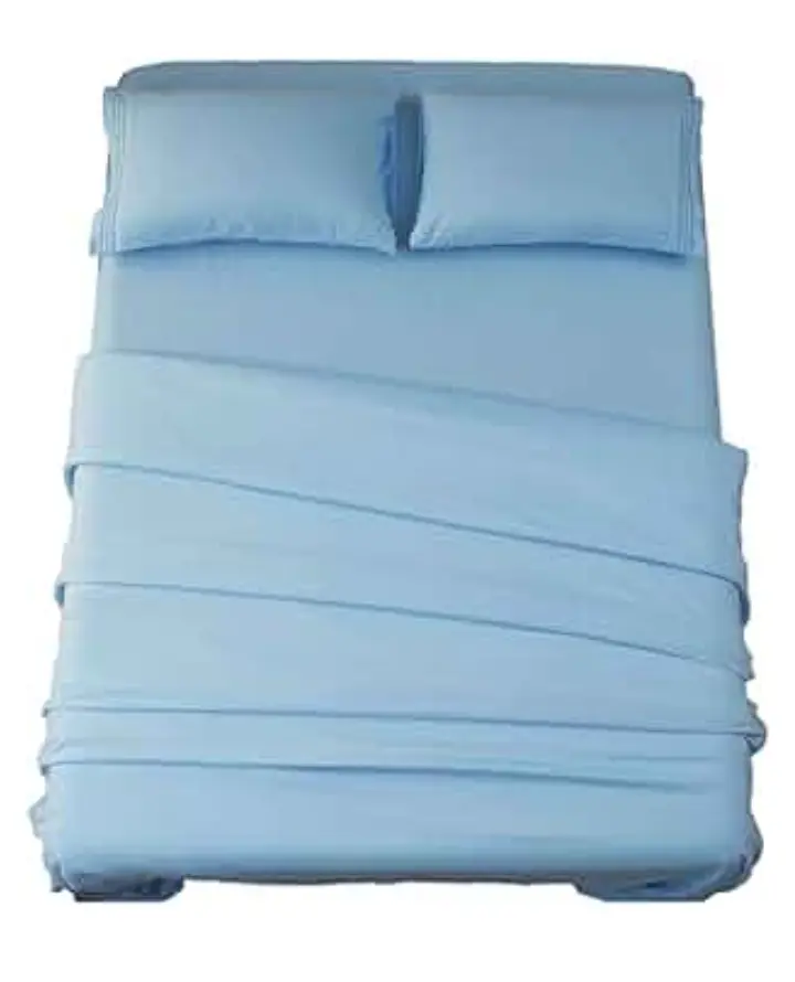SONORO KATE | Lake Blue Super Soft Microfiber Bed Sheet