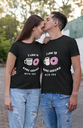 Bluetwinkle | Couple t-shirt duo in donut and coffee design |set of 2