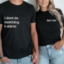 Blue twinkle | The Reluctant Matcher Funny Couple Tees | set of 2