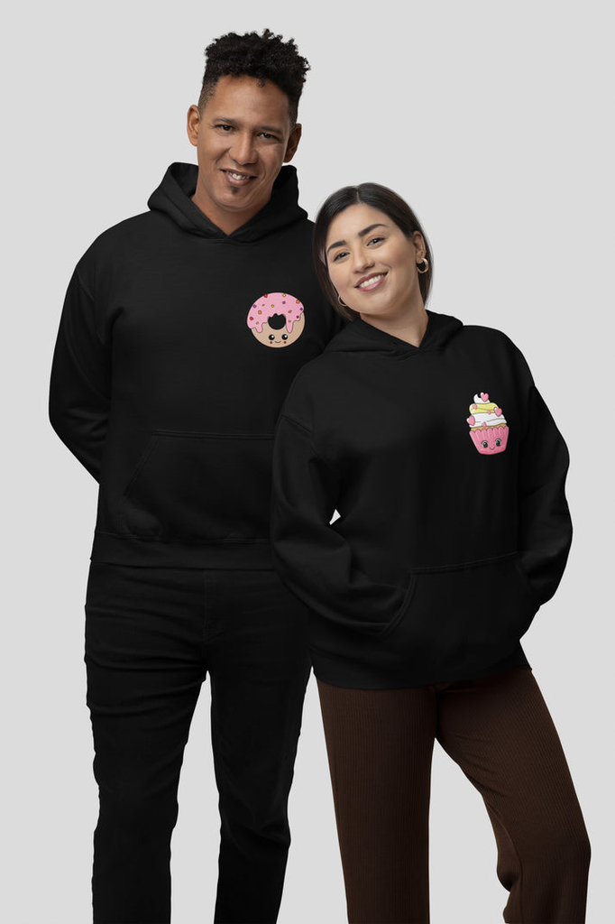 Bluetwinkle | Midnight Snack Matching couple Hoodies black | set of 2