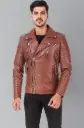 LEATHER RETAIL | Faux | Lightweight Leather Jacket | Brown