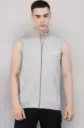 Kaltest | Men's Light Grey Sleeveless Zipper Jacket