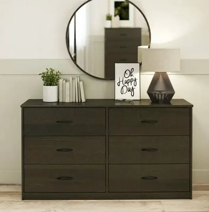 Classic Espresso Brown Wooden Storage Drawer