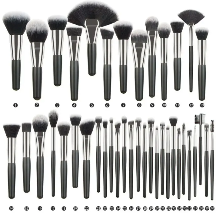 Soft Nylon | Hair Makeup Brush Set