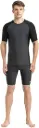 SPEEDO | Men's Short Sleeve Sleek Black  Swimwear