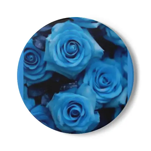 Ceramic Coaster | Blue rose 