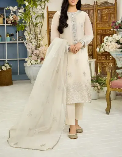 ASIM JOFA | Ivory Oasis | 3-Piece Suit 