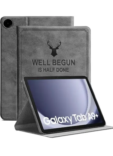 ProElite | Samsung Galaxy Tab A9+ 11 Inch | Grey Deer Flip Case