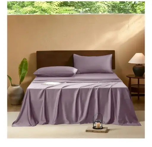 EVERLY | Purple Queen Size Bedsheet
